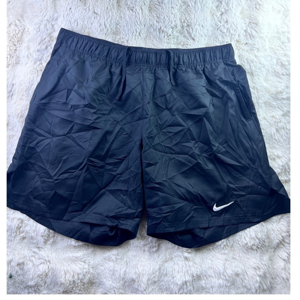 Nike Dri-FIT Mens XL Black Training Shorts Recycled Fibers 7 Inch Inseam.   A28